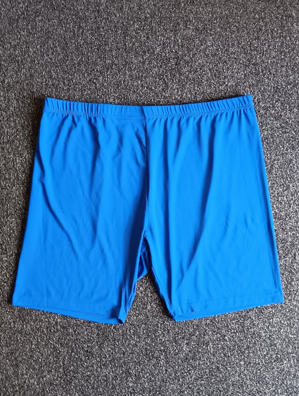 Shiny Shorts Womens Blue Performance Lounge Active Plus Size 4XL, Comfortable